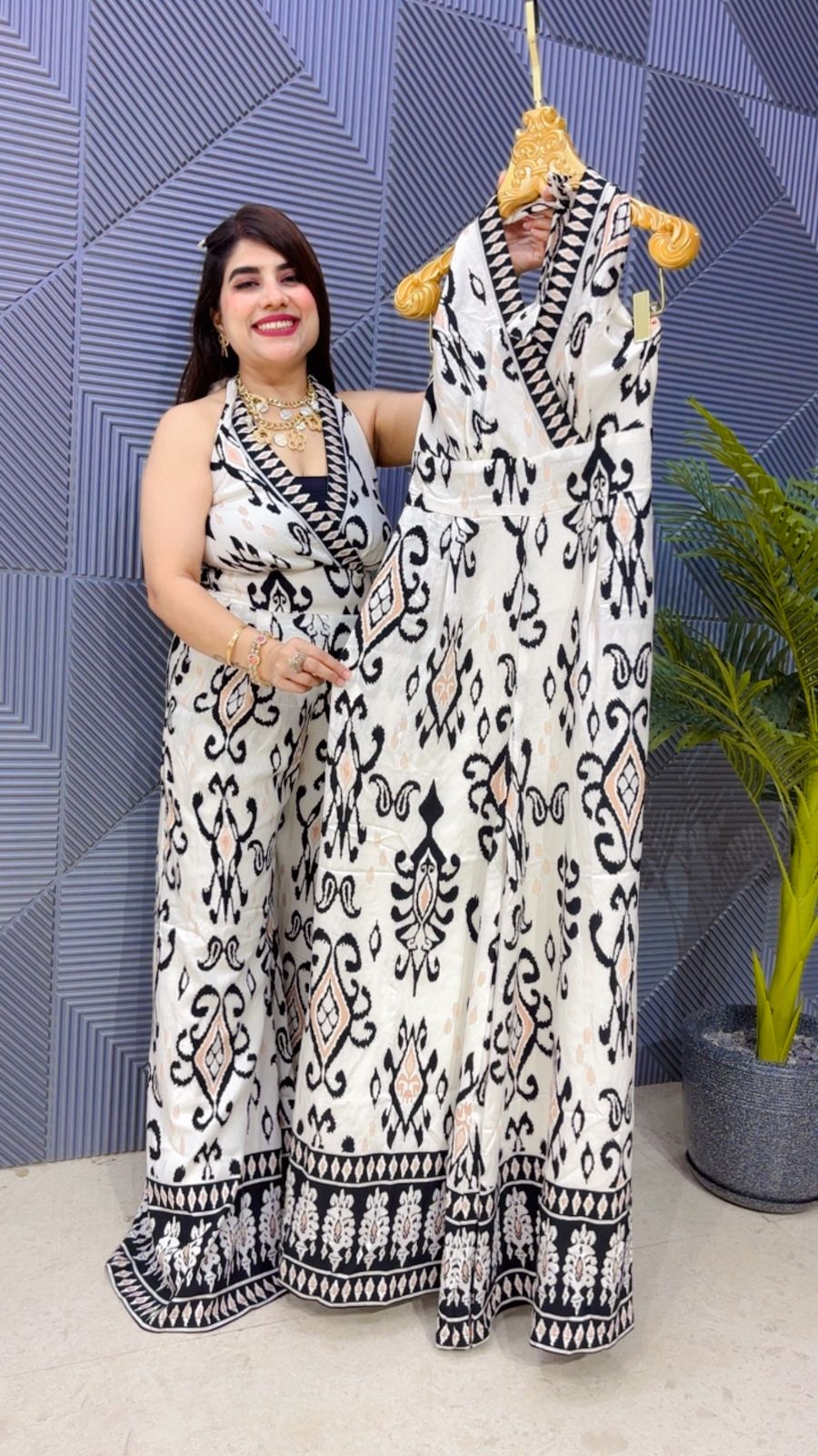 BEAUTIFUL COTTON JUMPSUIT WITH LINING GGR4679 Girls Glitters