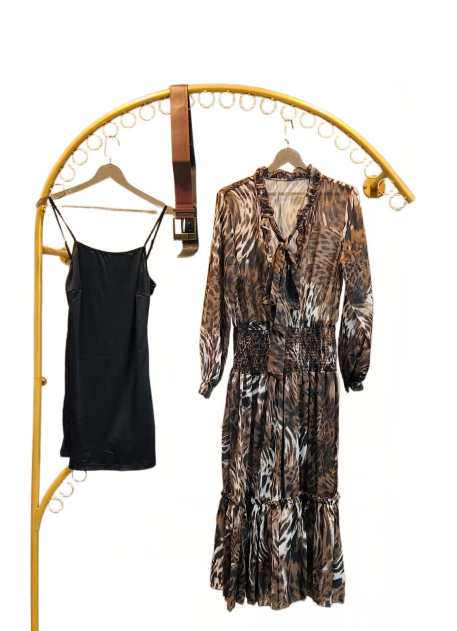BEAUTIFUL DRESS WITH INNER AND BELT GGR4685 Girls Glitters