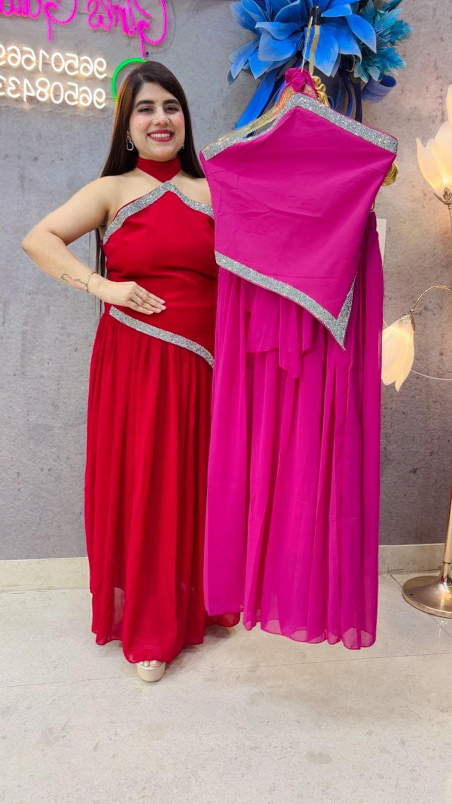 BEAUTIFUL KAREENA KAPOOR STYLE DRESS GGR4691 Girls Glitters