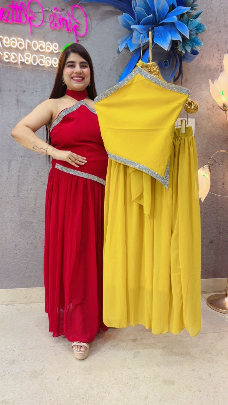 BEAUTIFUL KAREENA KAPOOR STYLE DRESS GGR4691 Girls Glitters