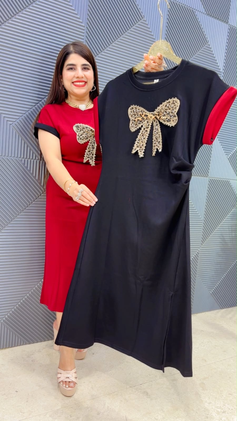 BEAUTIFUL BOW DRESS GGR4712 Girls Glitters