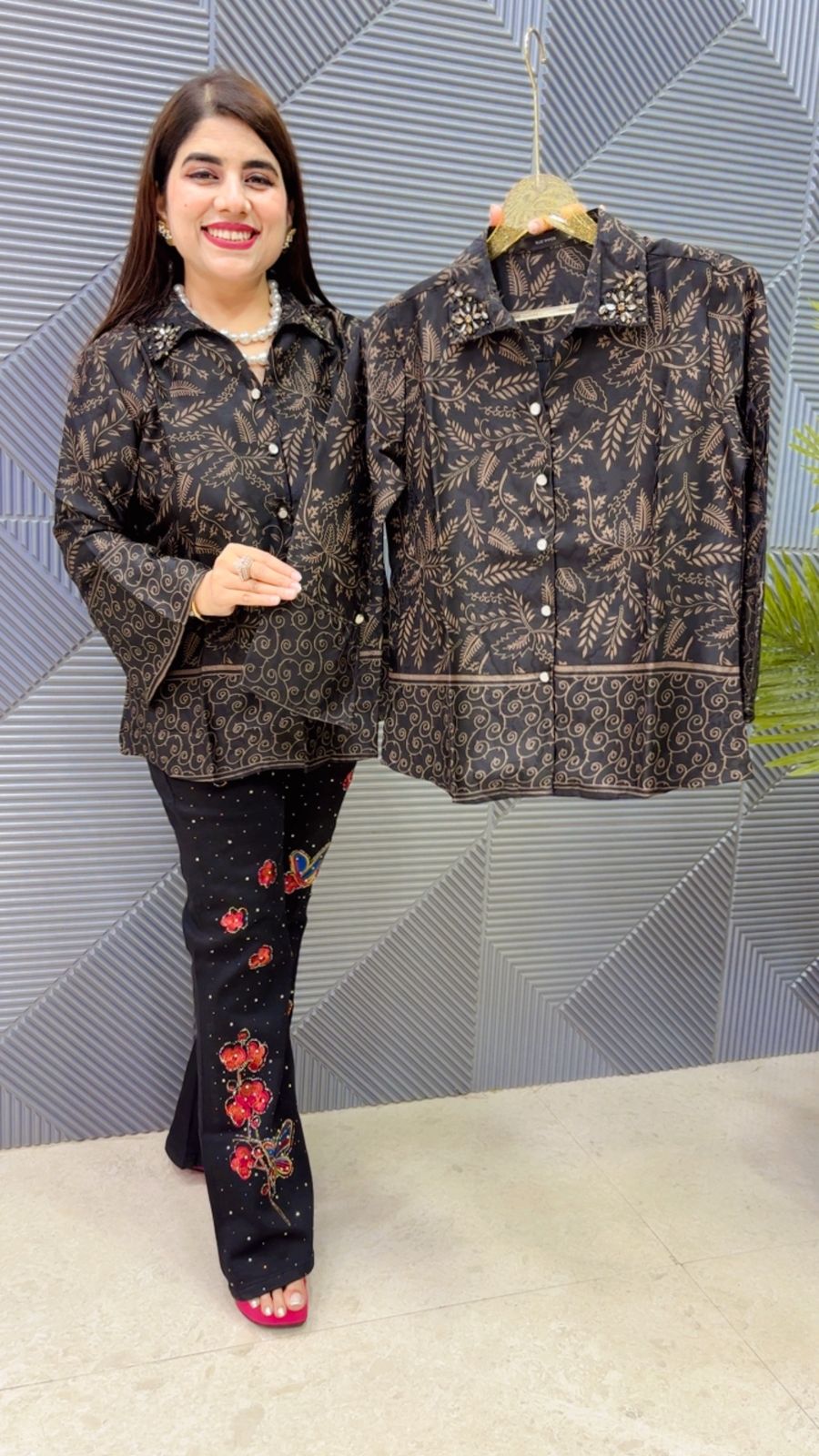 BEAUTIFUL PRINTED SHIRT GGR4734 Girls Glitters