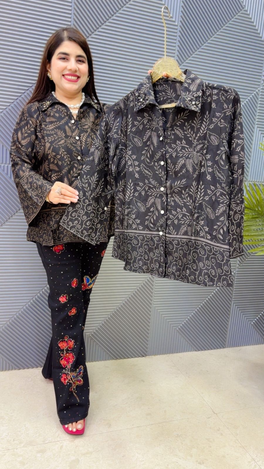BEAUTIFUL PRINTED SHIRT GGR4734 Girls Glitters