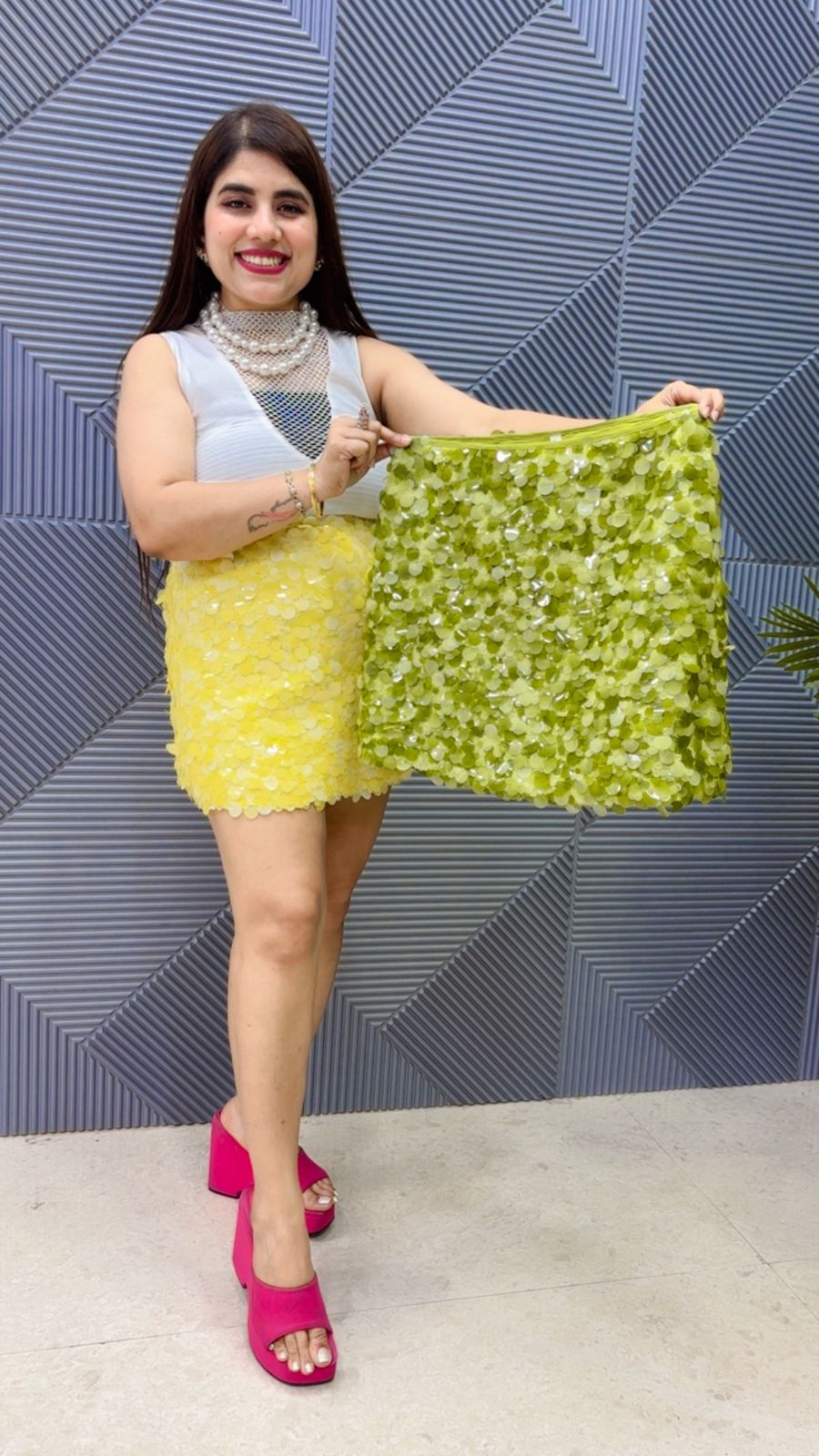 BEAUTIFUL SKIRT GGR4746 Girls Glitters