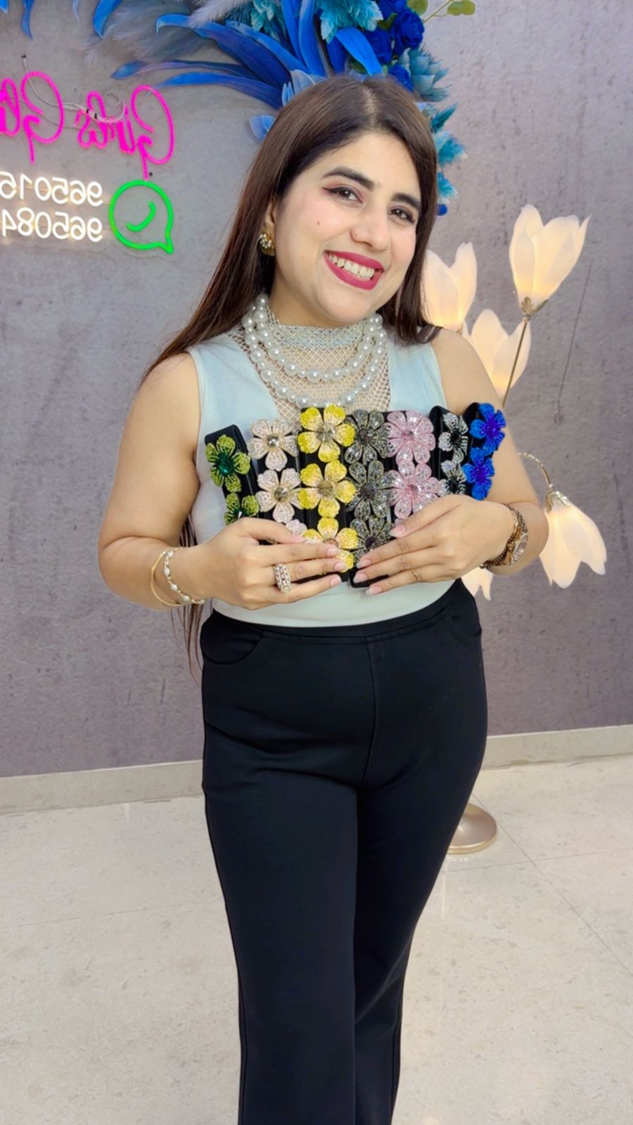BEAUTIFUL FLOWER BELT GGR4745 Girls Glitters