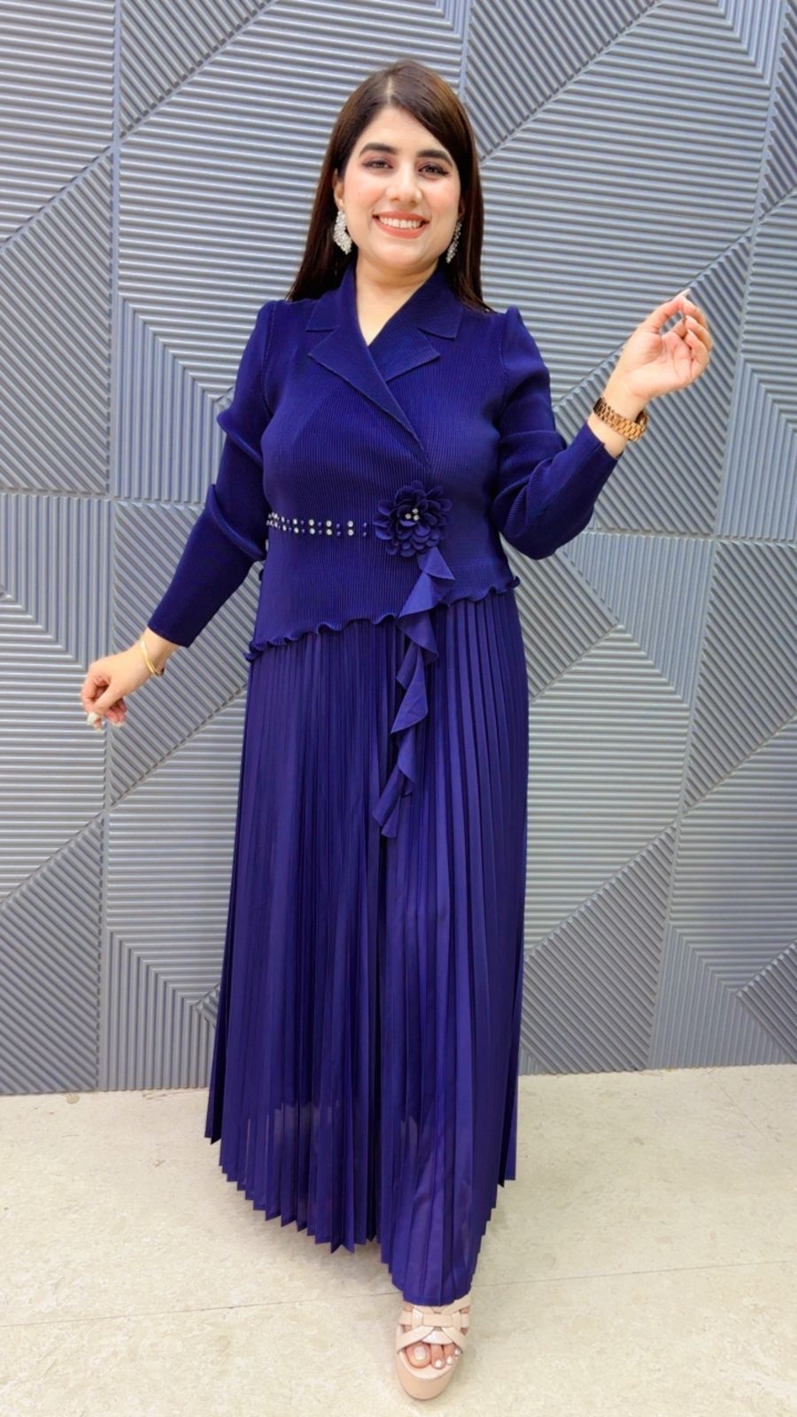 BEAUTIFUL WRINKLE DRESS GGR4761 Girls Glitters