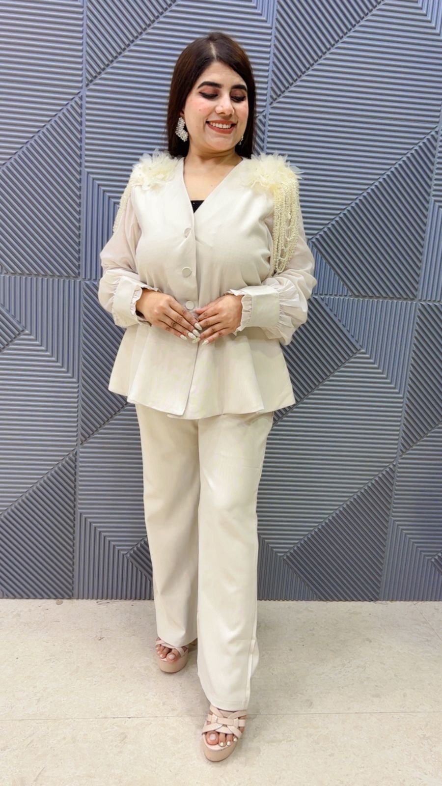 BEAUTIFUL POPLIN TOP WITH BOTTOM GGR4763 Girls Glitters