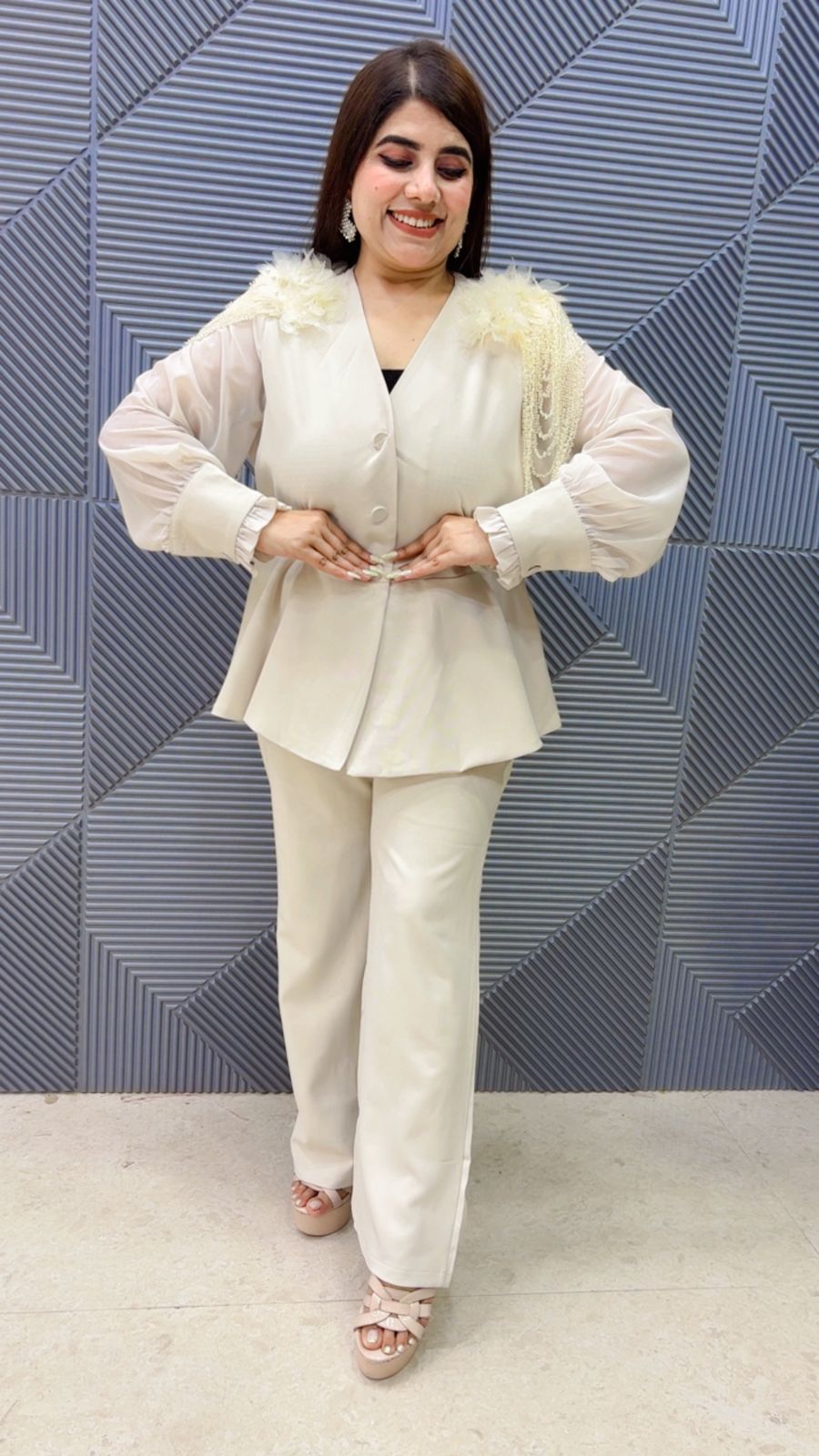 BEAUTIFUL POPLIN TOP WITH BOTTOM GGR4763 Girls Glitters