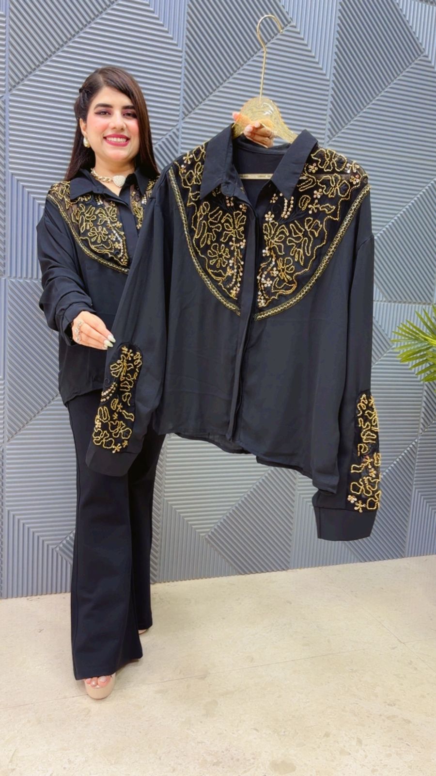 BEAUTIFUL CUT DANA WORK SHIRT GGR4770 Girls Glitters