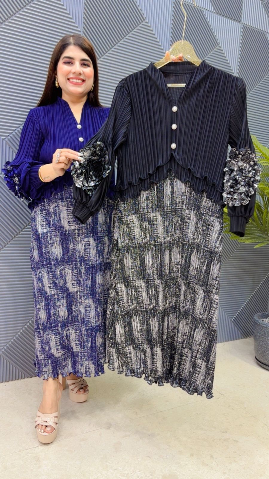 BEAUTIFUL WRINKLE DRESS GGR4797 Girls Glitters