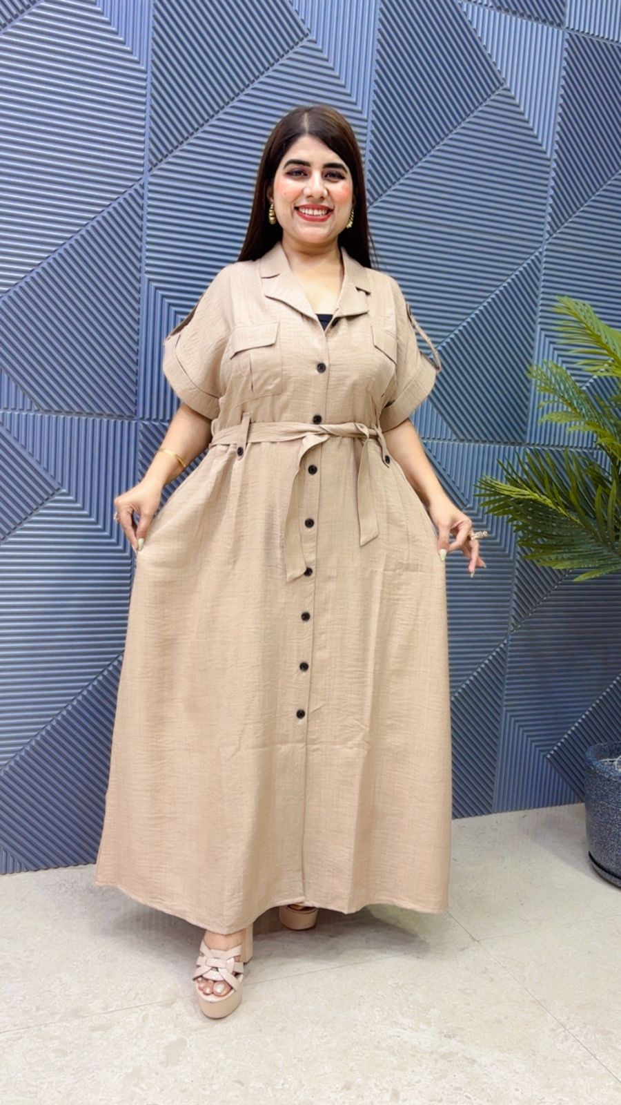 BEAUTIFUL COTTON DRESS WITH BELT GGR4799 Girls Glitters