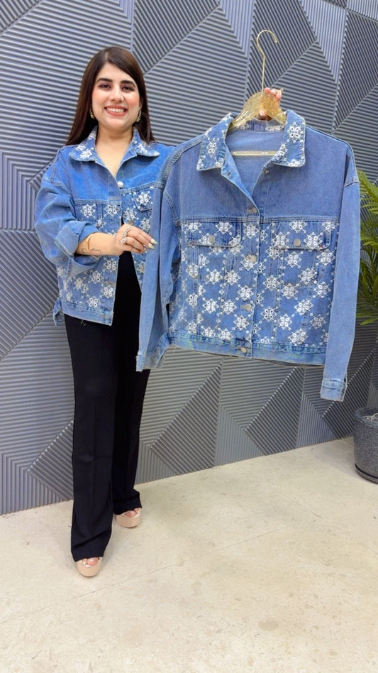 BEAUTIFUL DENIM SHIRT GGR4811 Girls Glitters