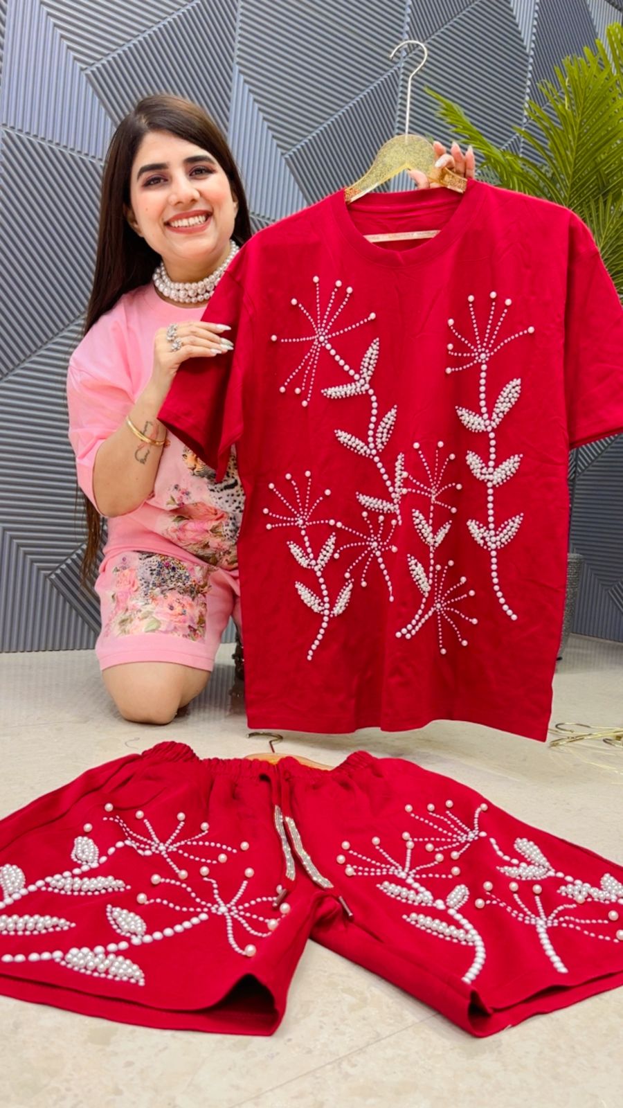 BEAUTIFUL SHORT CORD SET GGR4820 Girls Glitters