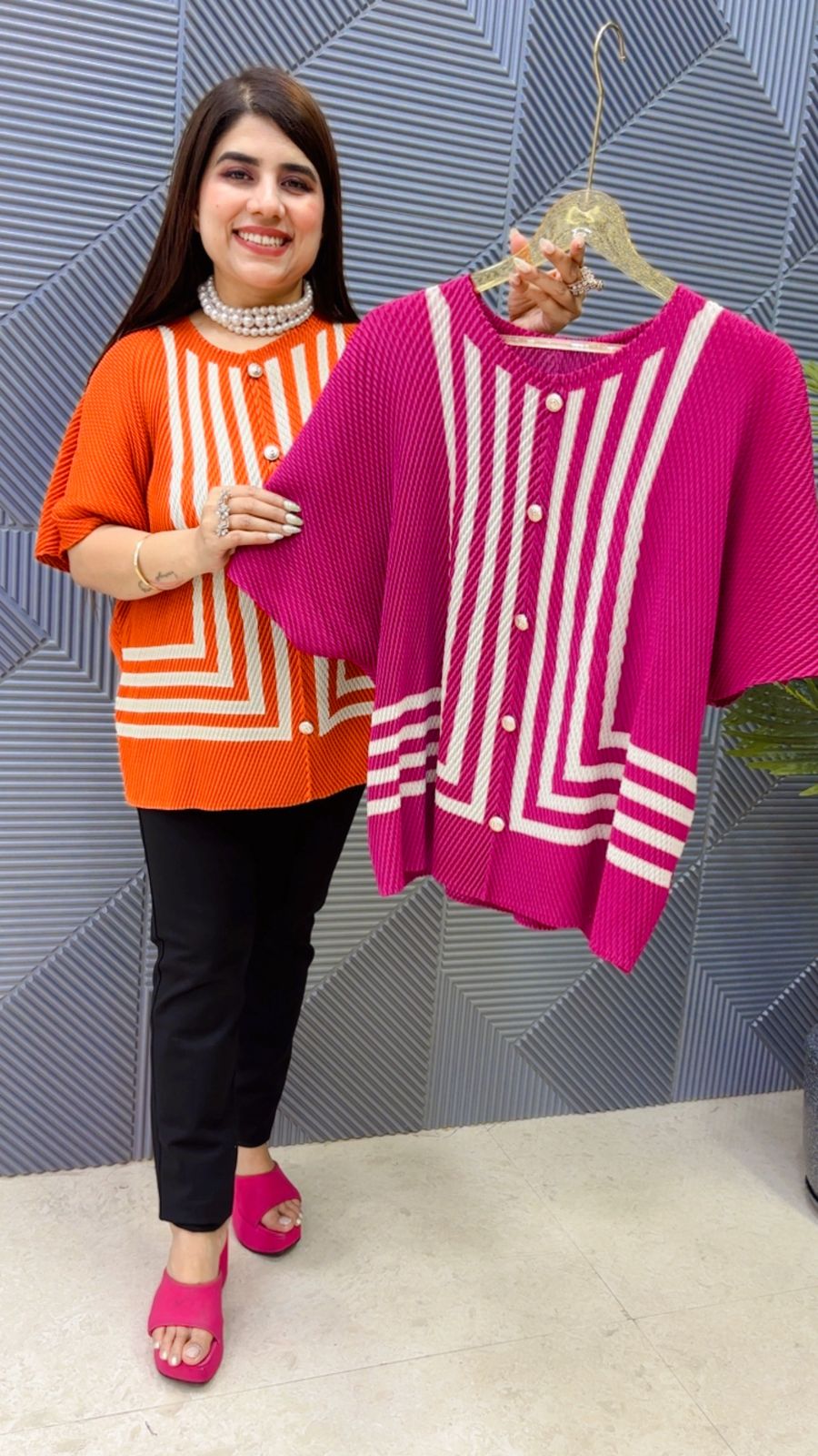 BEAUTIFUL WRINKLE TOP GGR4824 Girls Glitters
