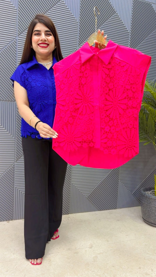 BEAUTIFUL CUT SLEEVE SHIRT GGR4858 Girls Glitters
