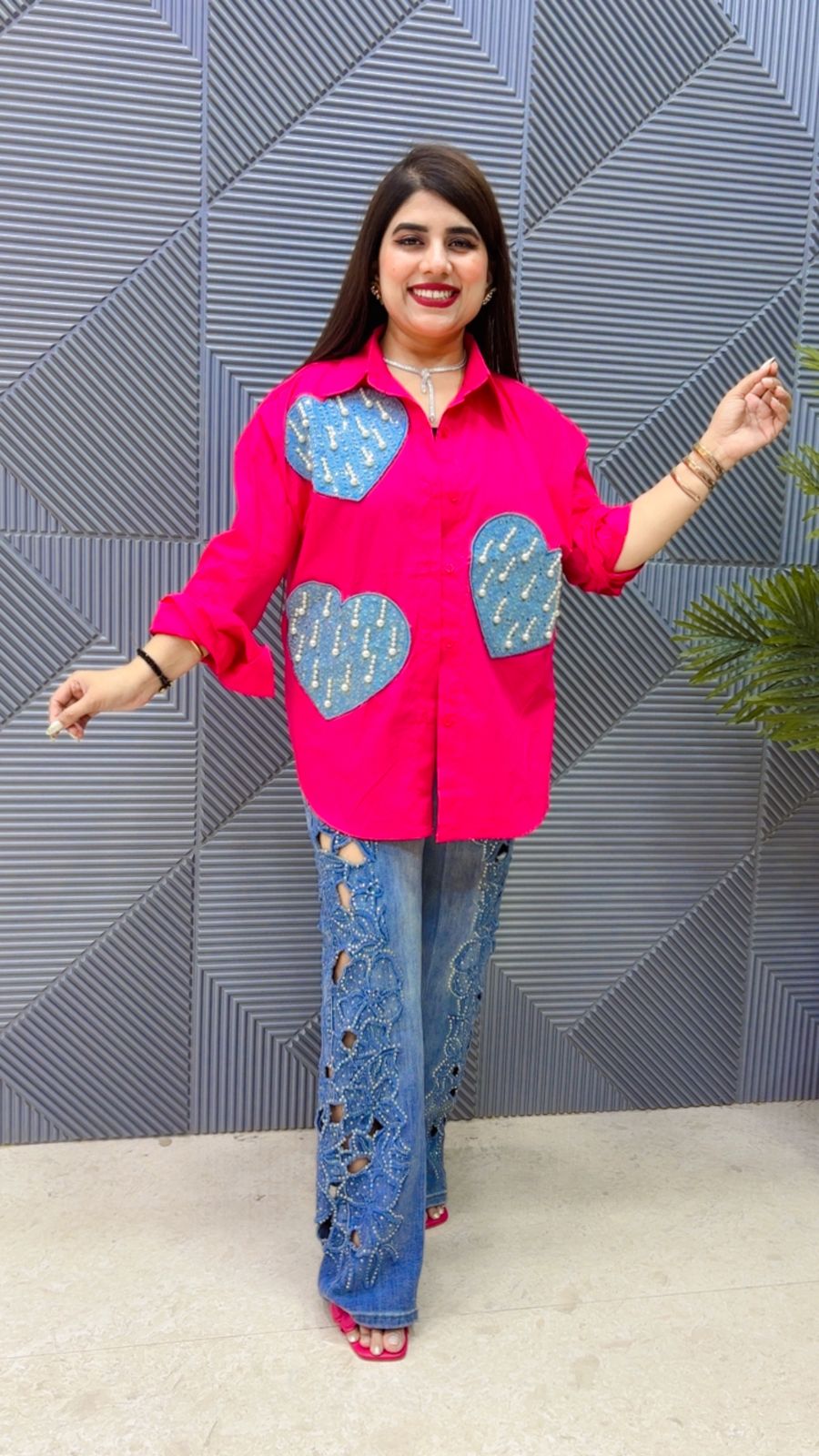 BEAUTIFUL HEART SHIRT GGR4863 Girls Glitters