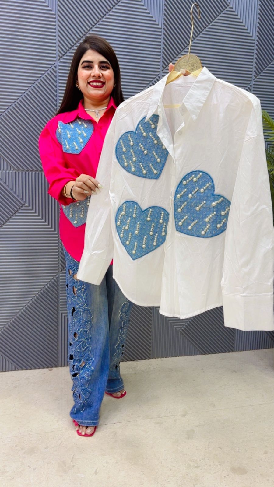 BEAUTIFUL HEART SHIRT GGR4863 Girls Glitters