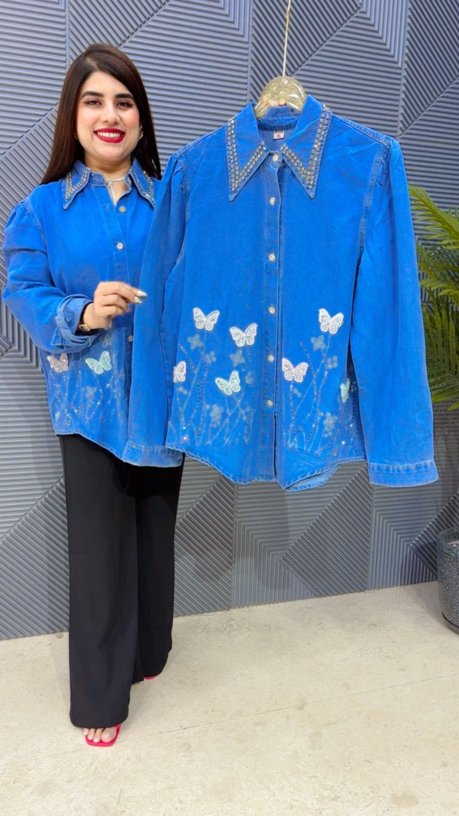 BEAUTIFUL BUTTERFLY SHIRT GGR4864 Girls Glitters