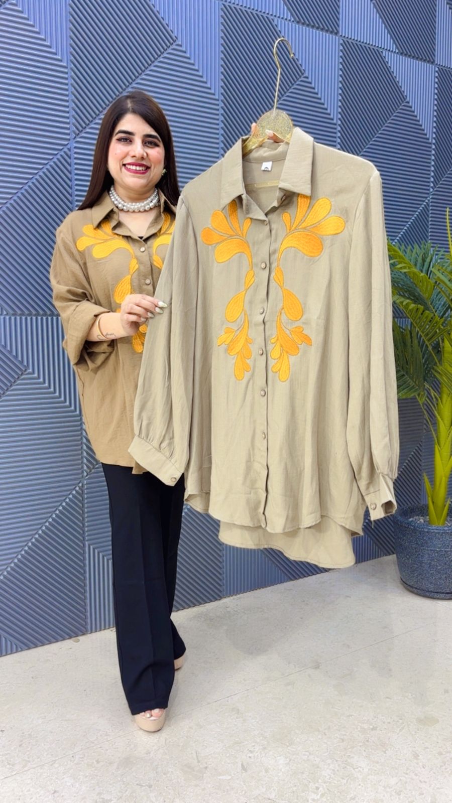BEAUTIFUL FLOWER SHIRT GG4843 Girls Glitters
