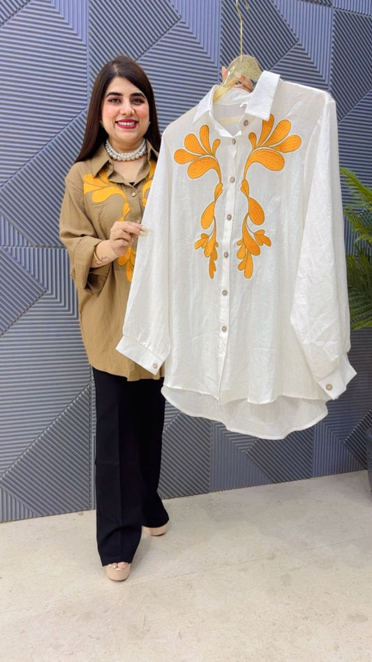BEAUTIFUL FLOWER SHIRT GG4843 Girls Glitters