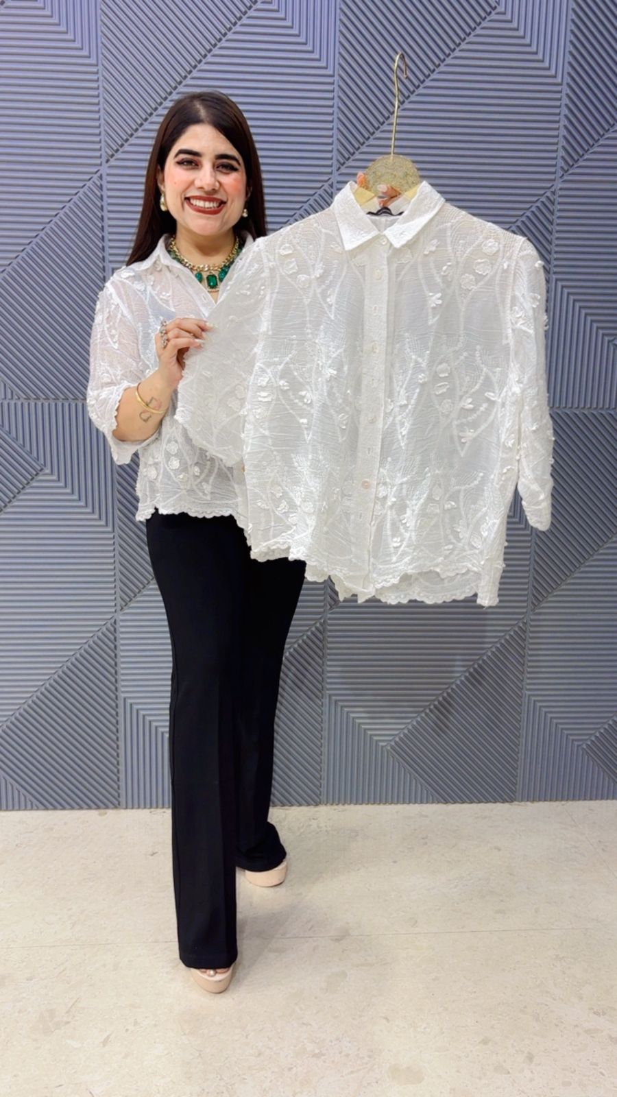 BEAUTIFUL SHIRT GGR4888 Girls Glitters
