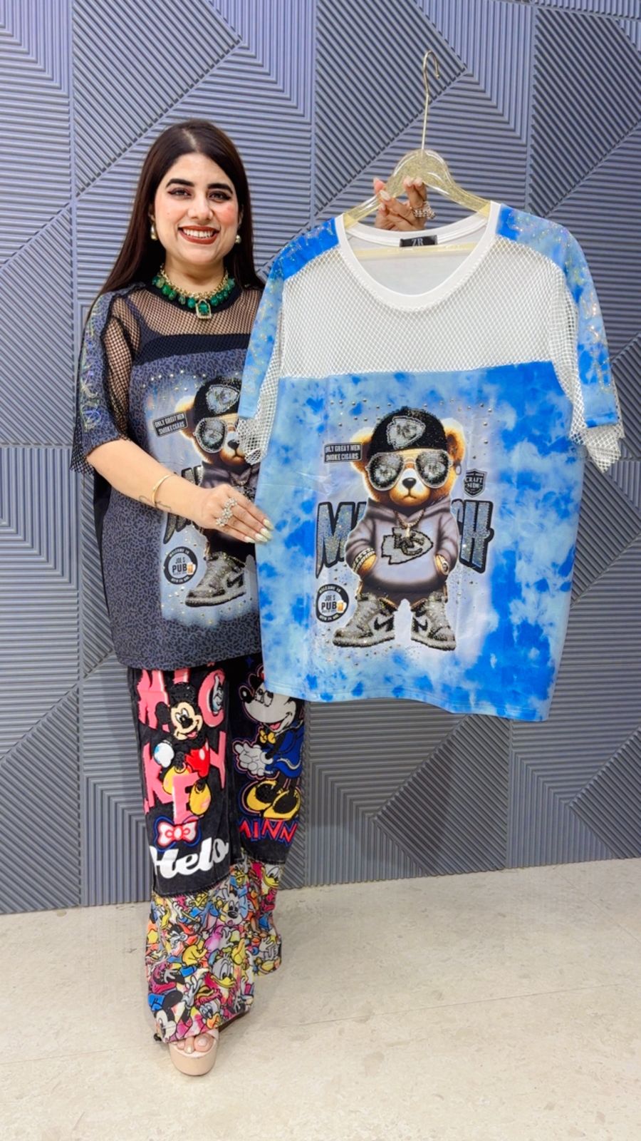 BEAUTIFUL TEDDY T SHIRTGG4893 Girls Glitters