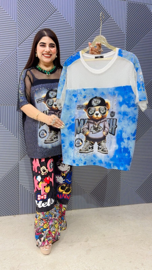 BEAUTIFUL TEDDY T SHIRTGG4893 Girls Glitters