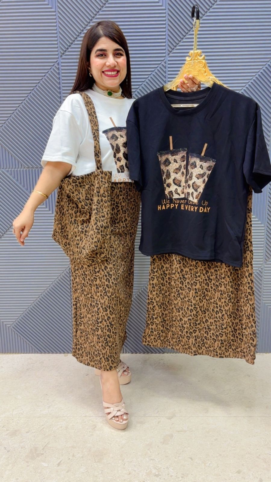 BEAUTIFUL SKIRT SET WITH BAG GGR4935 Girls Glitters