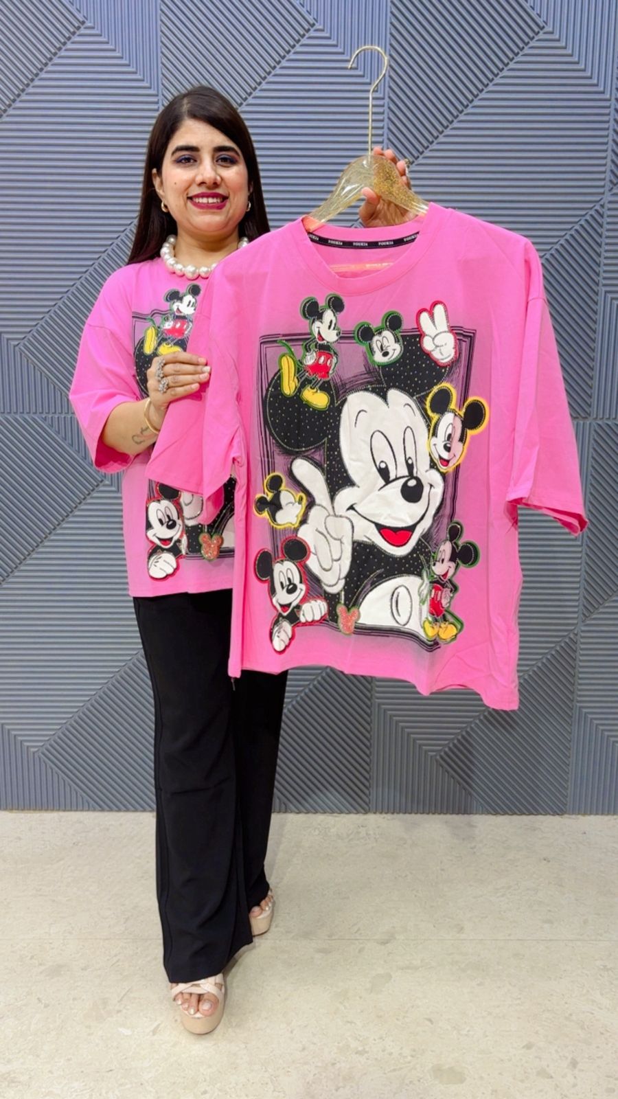 BEAUTIFUL MICKY T-SHIRT GGR4941 Girls Glitters