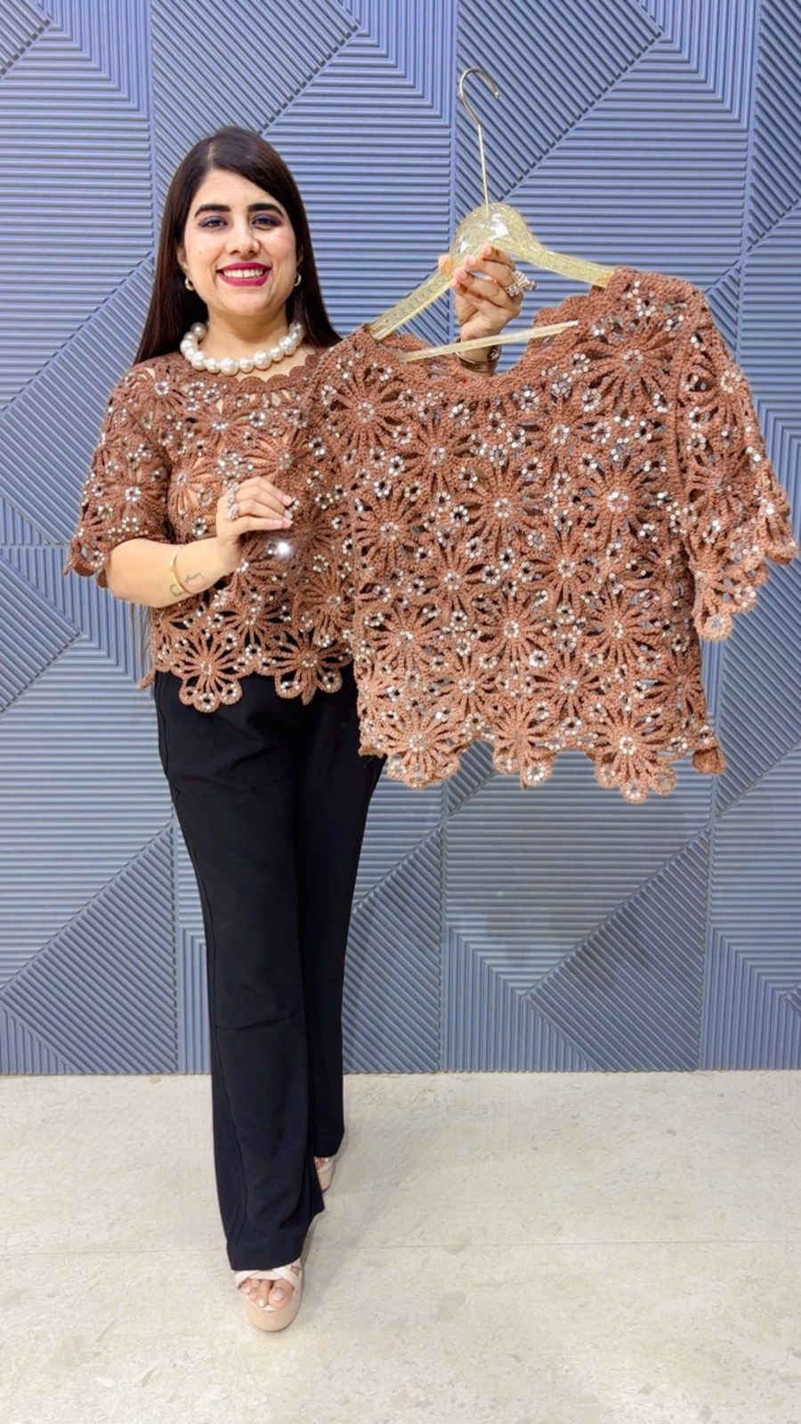 BEAUTIFUL CROSIYA TOP GGR4943 Girls Glitters
