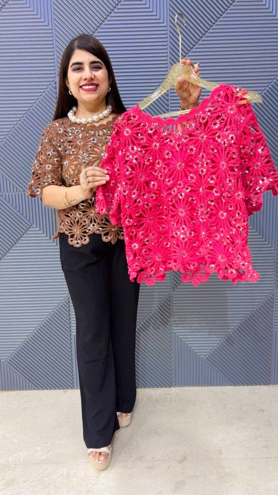 BEAUTIFUL CROSIYA TOP GGR4943 Girls Glitters
