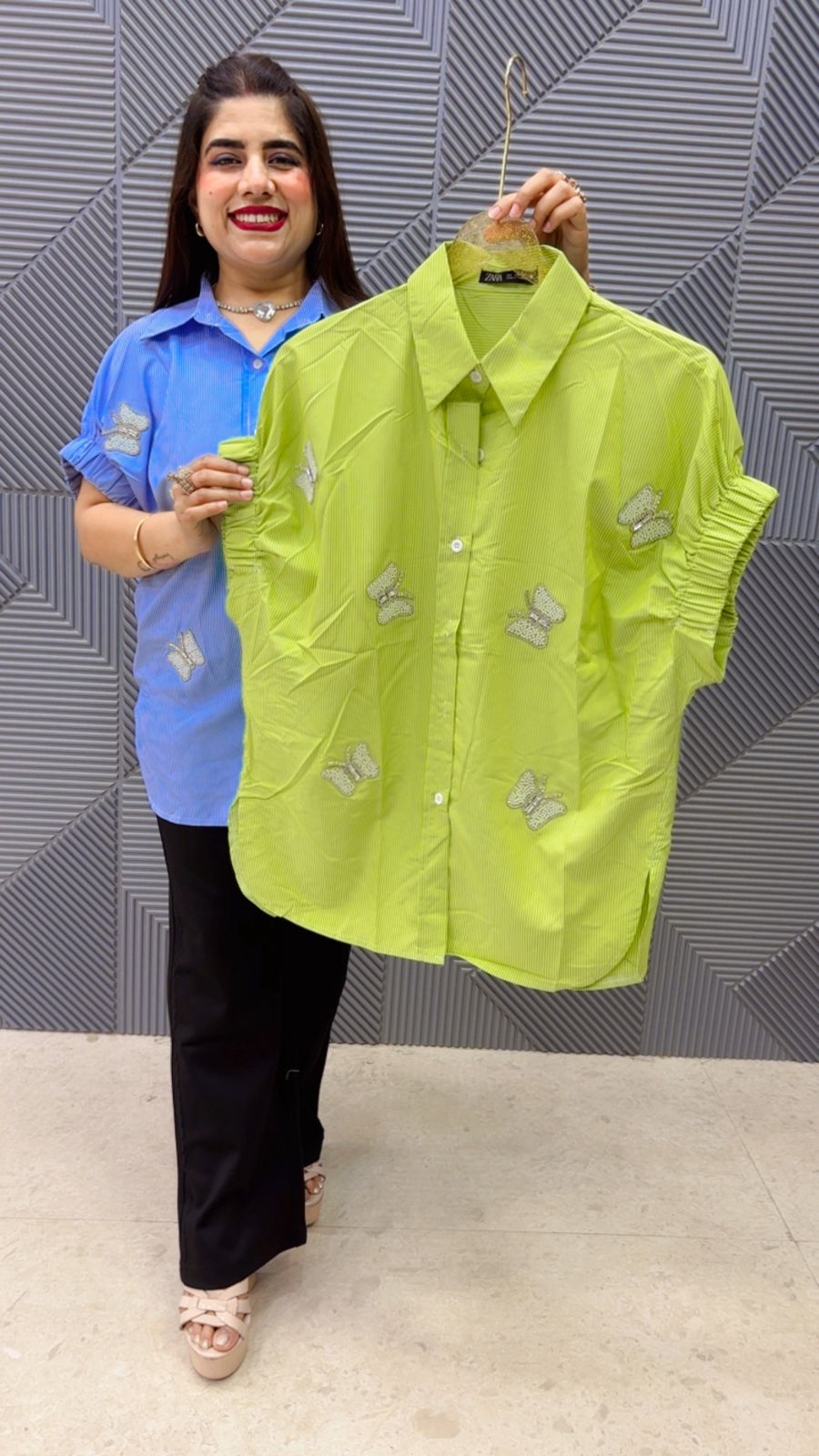 BEAUTIFUL SHIRT GGR4957 Girls Glitters