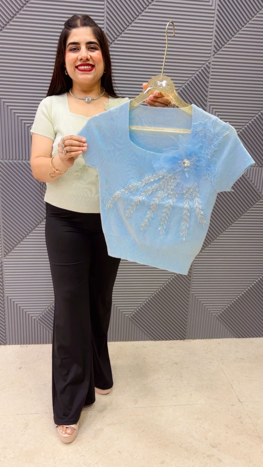 BEAUTIFUL TOP GGR4965 Girls Glitters