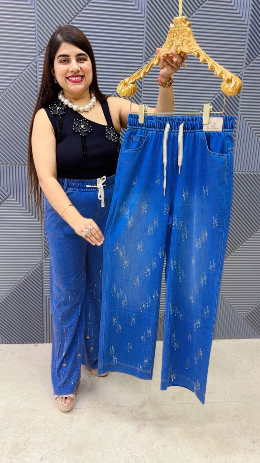 BEAUTIFUL DENIM BOTTOM GGR4974 Girls Glitters