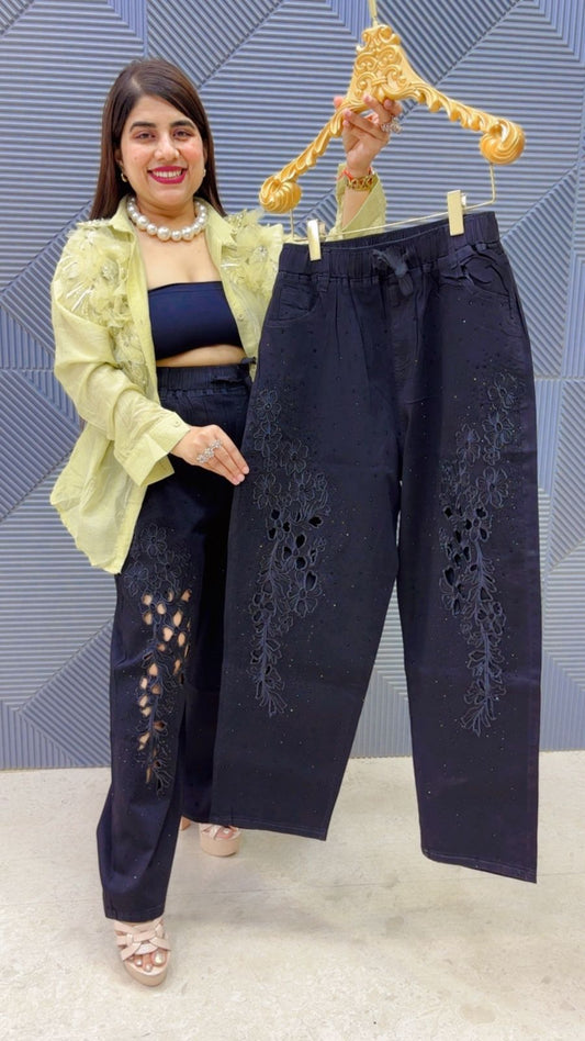 BEAUTIFUL JEANS BOTTOM GGR4978 Girls Glitters