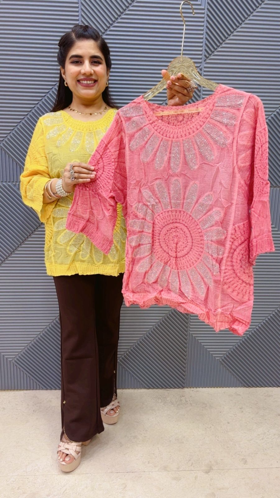 BEAUTIFUL SUNFLOWER TOP GGR4983 Girls Glitters