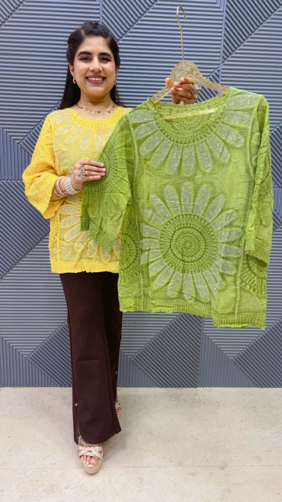 BEAUTIFUL SUNFLOWER TOP GGR4983 Girls Glitters