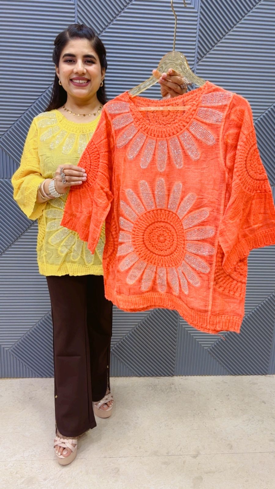 BEAUTIFUL SUNFLOWER TOP GGR4983 Girls Glitters