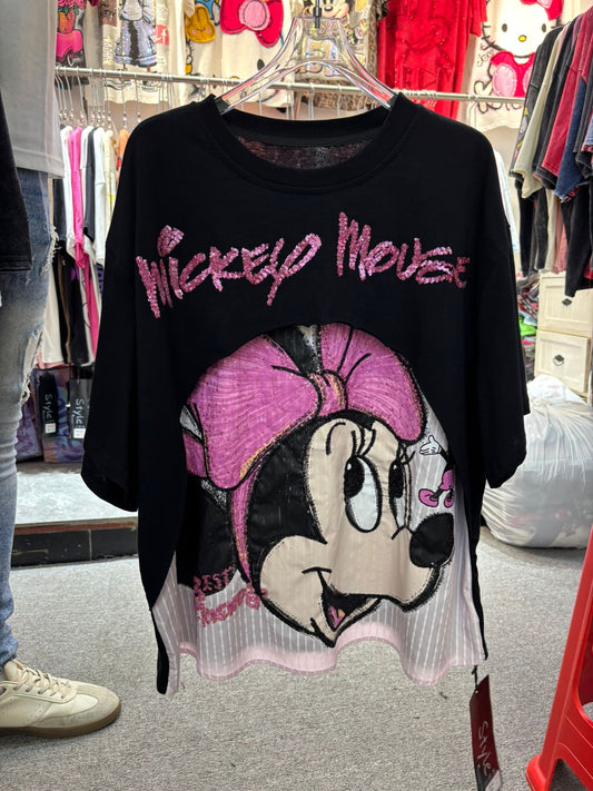 BEAUTIFUL MICKY T-SHIRT GGR4989 Girls Glitters