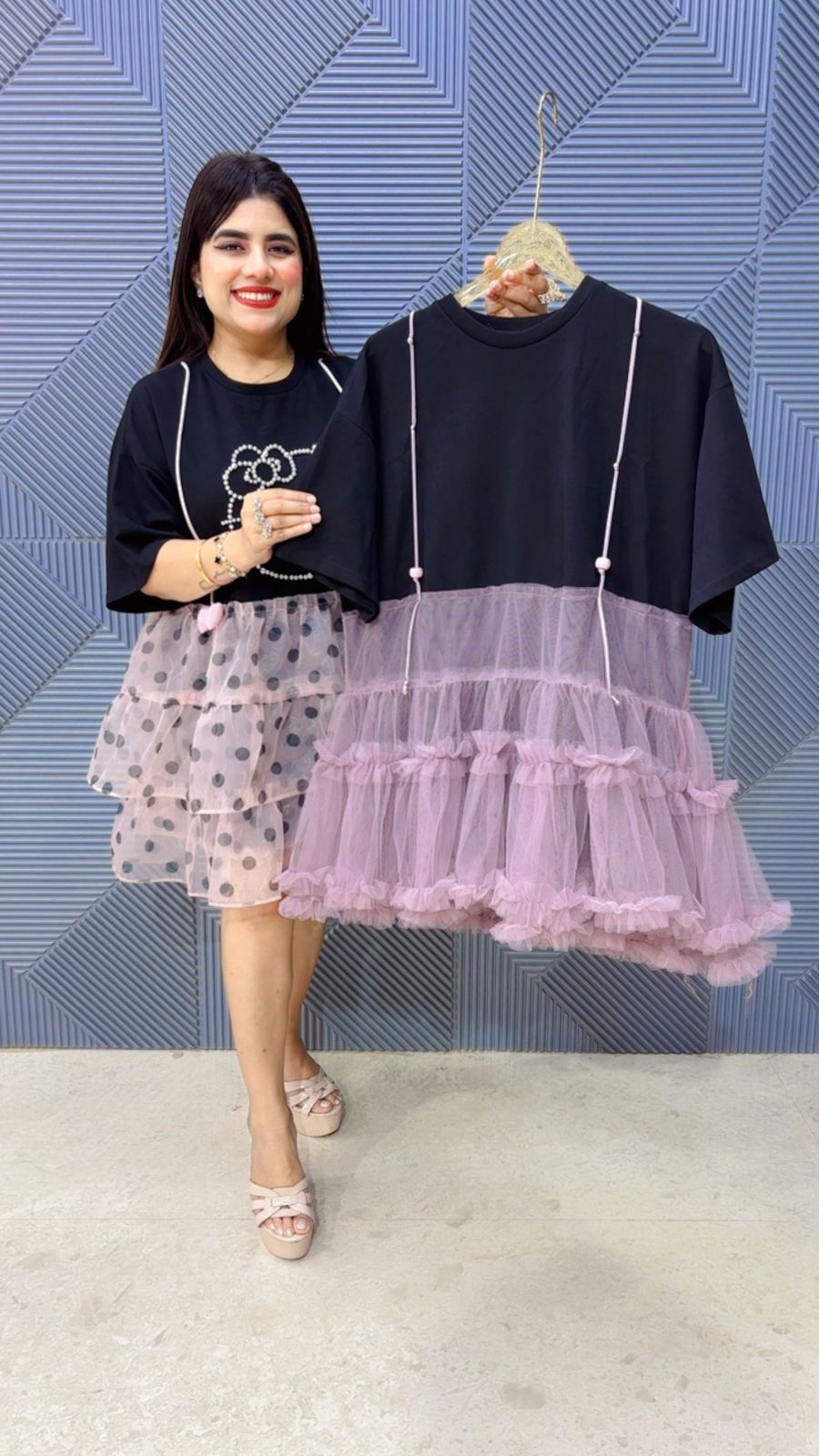 BEAUTIFUL PLAN DRESS GGR4998 Girls Glitters