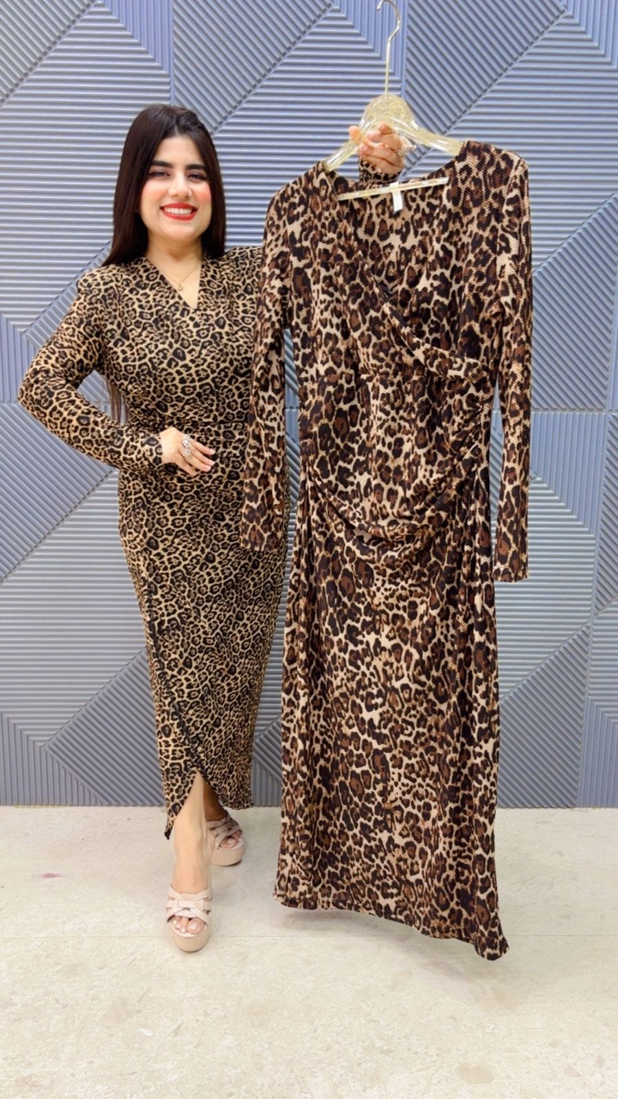 BEAUTIFUL LEOPARD PRINT DRESS Girls Glitters