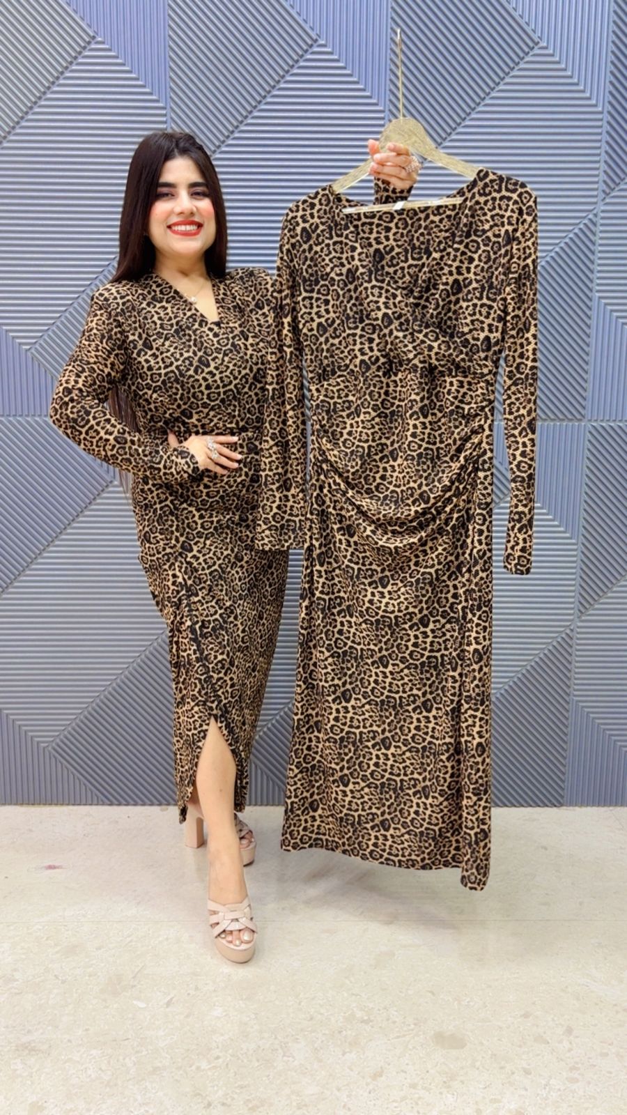 BEAUTIFUL LEOPARD PRINT DRESS Girls Glitters