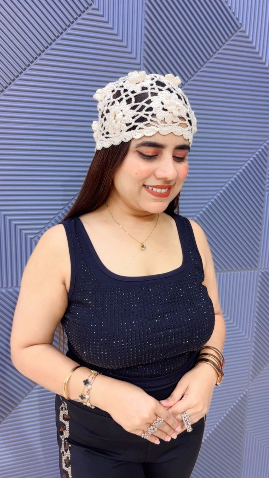 BEAUTIFUL CELEBRITY CAP GGR5005 Girls Glitters