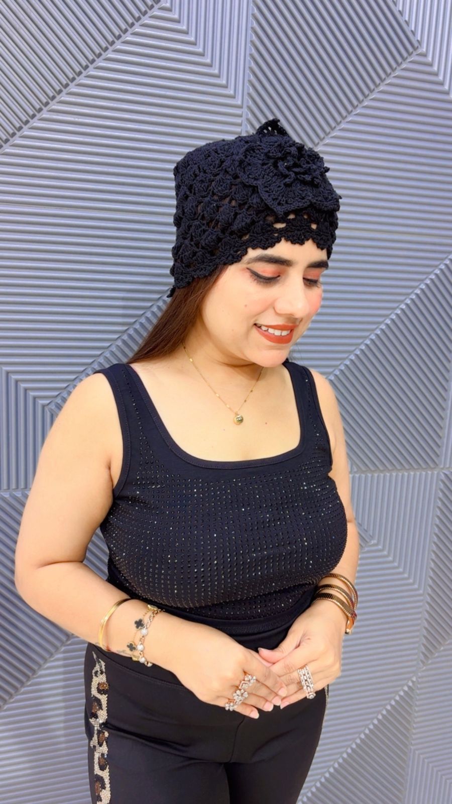 BEAUTIFUL CELEBRITY CAP GGR5005 Girls Glitters