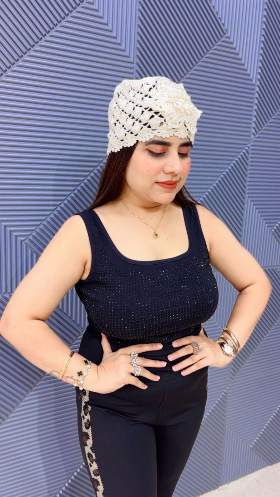 BEAUTIFUL CELEBRITY CAP GGR5005 Girls Glitters