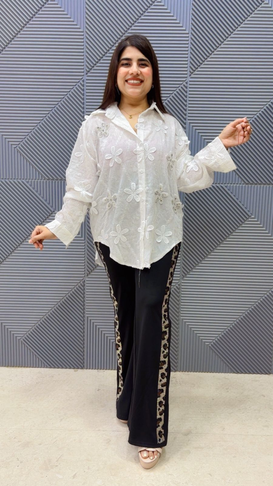 THIS BEAUTIFUL STONE WORK  SHIRT GGR5013 Girls Glitters