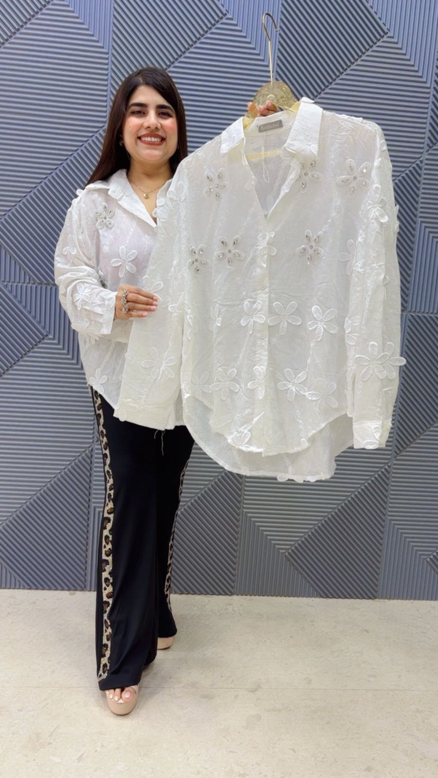 THIS BEAUTIFUL STONE WORK  SHIRT GGR5013 Girls Glitters