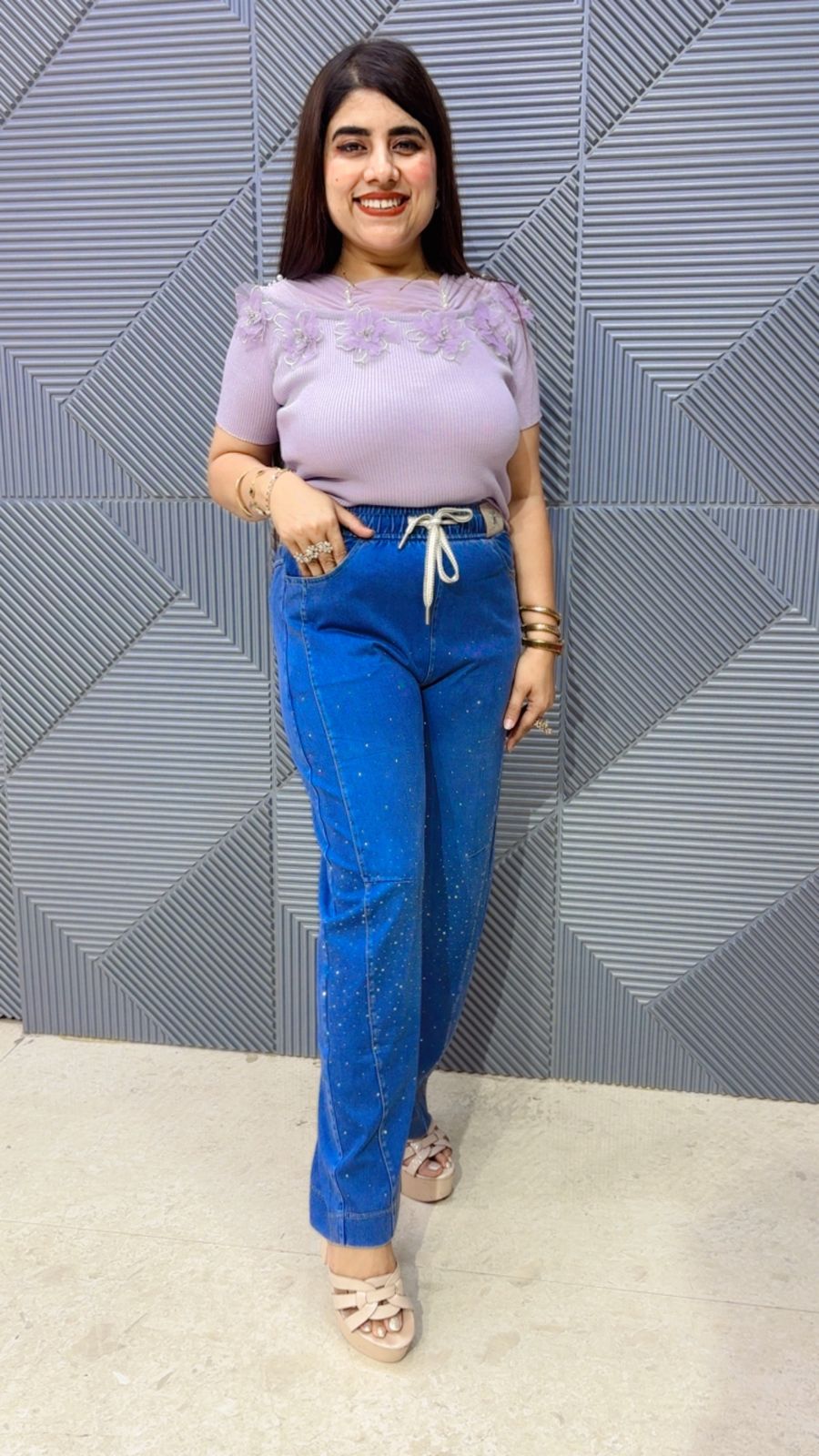 This BEAUTIFUL DENIM COTTON  BOTTOM GGR5017 Girls Glitters