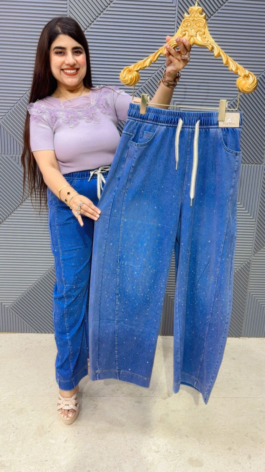 This BEAUTIFUL DENIM COTTON  BOTTOM GGR5017 Girls Glitters