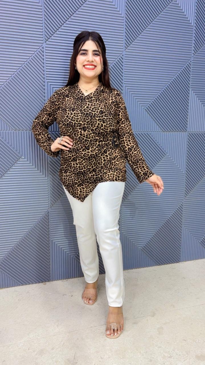 BEAUTIFUL LEOPARD TOP GGR5029 Girls Glitters